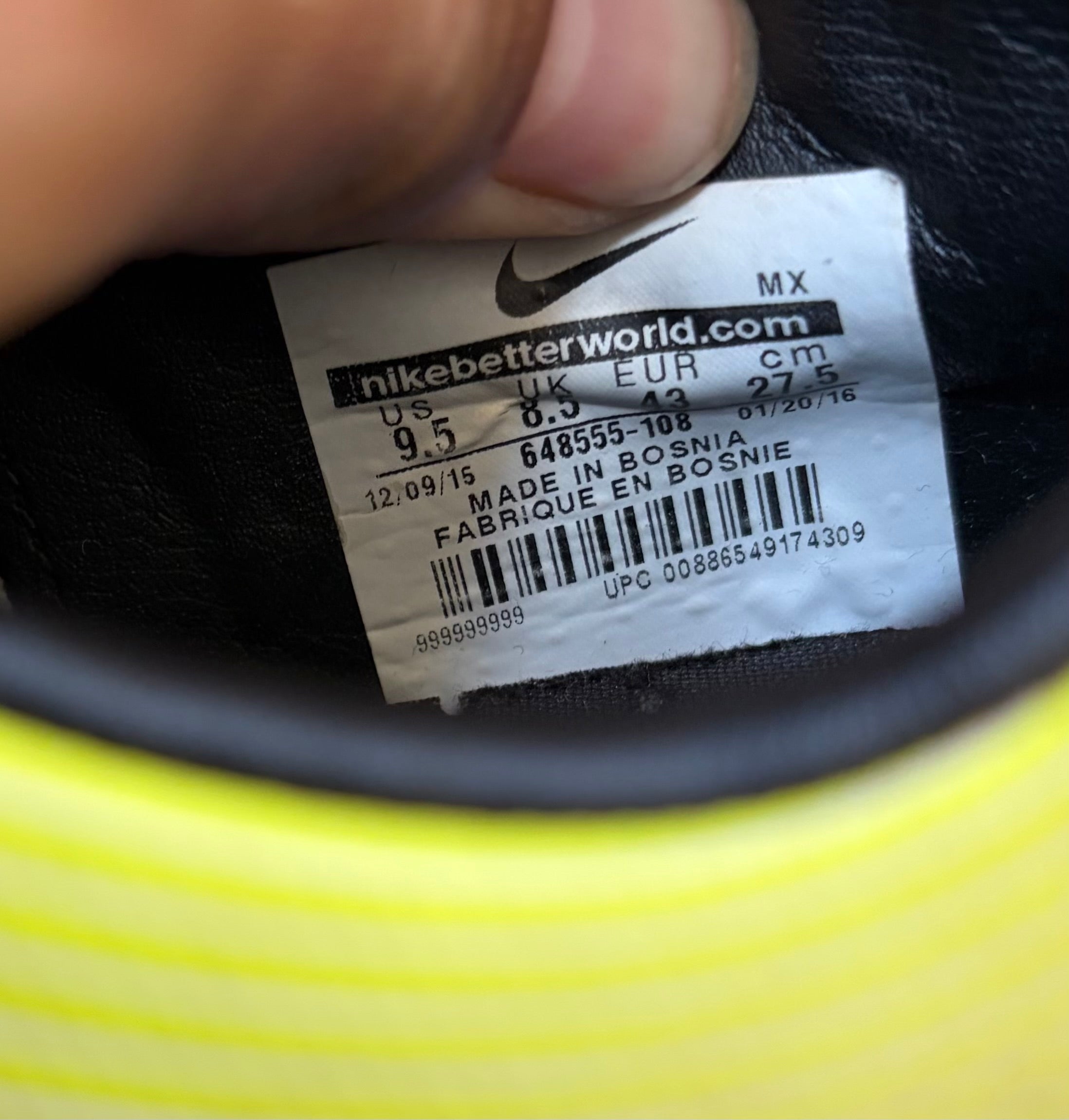 Nike Mercurial Vapor X Elite SG Pre Owned